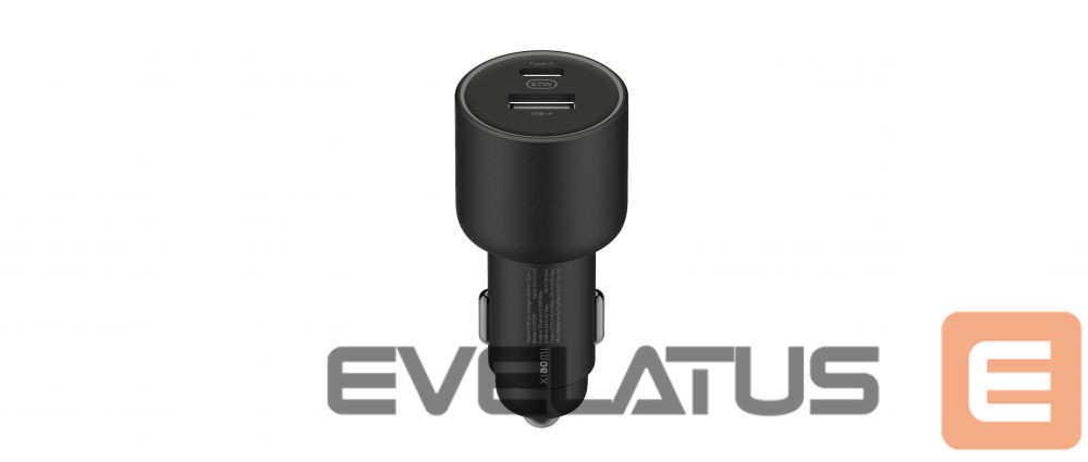 Autotarvikud Xiaomi 67W Car Charger (USB-A + Type-C) Black