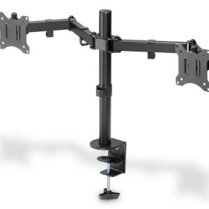 Teleri kinnitus Digitus  Dual Monitor Clamp Mount DA-90400 15-32 ", Maximum weight (capacity) 8 kg, Black 