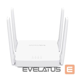 Ruuterid MERCUSYS  Dual-Band Router AC10 802.11ac, 300+867 Mbit/s, 10/100 Mbit/s, Ethernet LAN (RJ-45) ports 2, Antenna type 4xFixed, White 