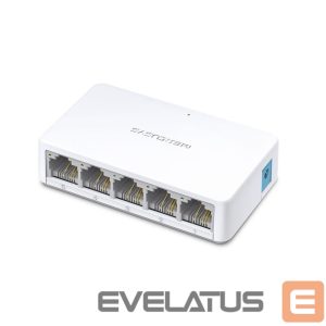 Server – muud tarvikud MERCUSYS  Switch MS105 Unmanaged, Desktop, 10/100 Mbps (RJ-45) ports quantity 5, Power supply type External 