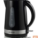 Veekeetja GORENJE  Kettle K17BK Standard,  Plastic/ metal, Black, 2200 W, 360° rotational base, 1.7 L 