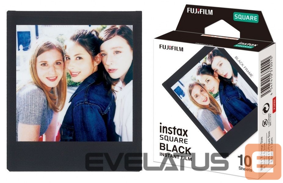 Kaameratarvik FUJIFILM Instax Square Instant Film Black Quantity 10, Glossy