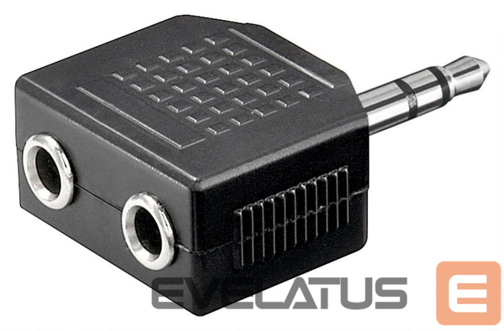 Muu arvutitarvik Goobay Headphone AUX adapter; 3.5 mm jack 1-to-2