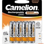 Muu arvutitarvik Camelion  AA/HR6, 2500 mAh, Rechargeable Batteries Ni-MH, 4 pc(s) 