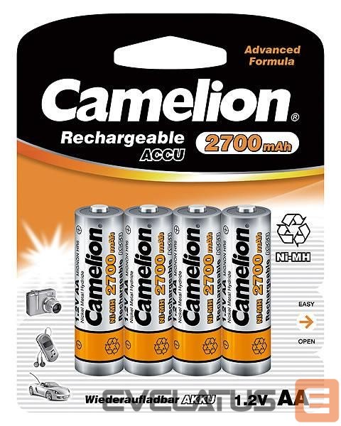 Muu arvutitarvik Camelion AA/HR6, 2700 mAh, Rechargeable Batteries Ni-MH, 4 pc(s)
