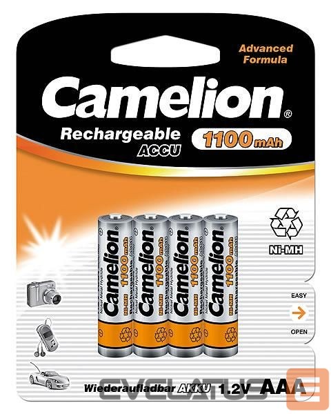 Muu arvutitarvik Camelion AAA/HR03, 1100 mAh, Rechargeable Batteries Ni-MH, 4 pc(s)