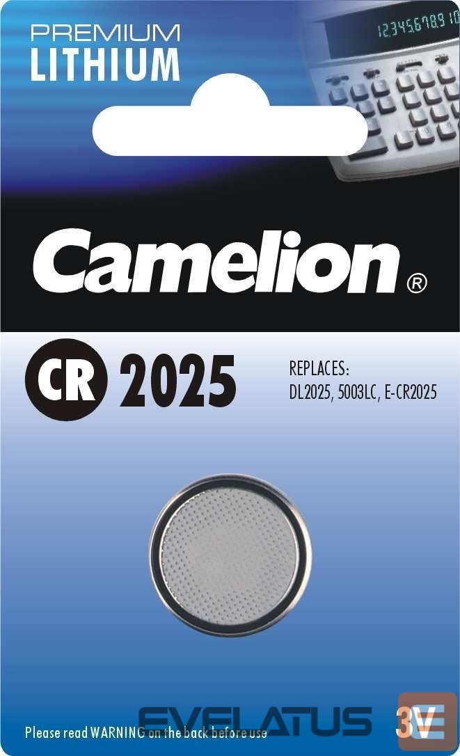 Muu arvutitarvik Camelion CR2025, Lithium, 1 pc(s)
