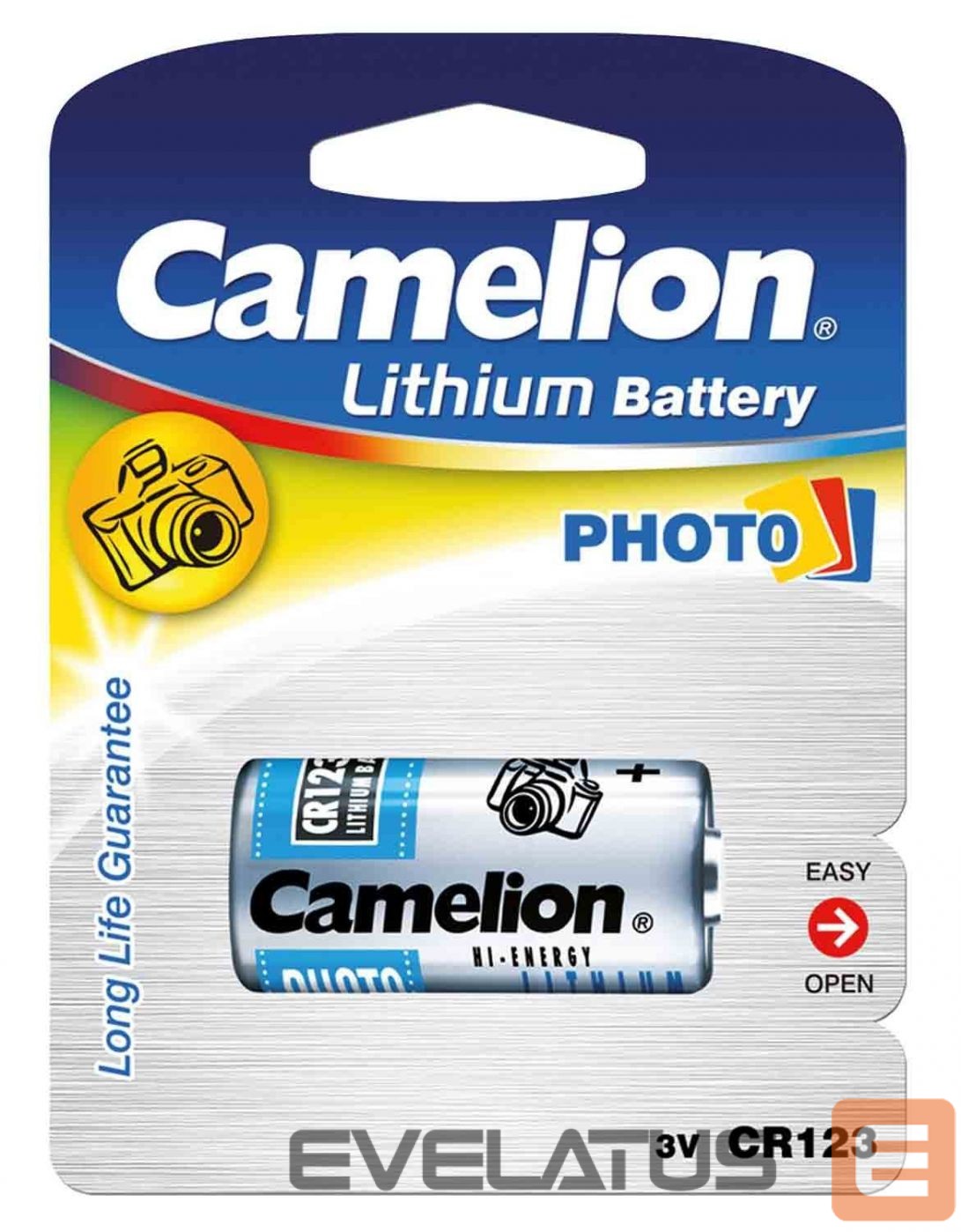 Muu arvutitarvik Camelion CR123A, Lithium, 1 pc(s)