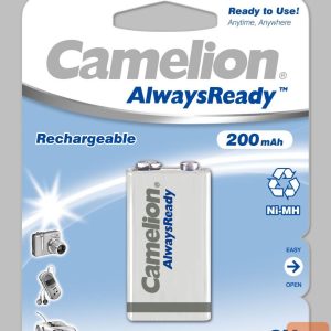 Muu arvutitarvik Camelion  9V/6HR61, 200 mAh, AlwaysReady Rechargeable Batteries Ni-MH, 1 pc(s) 
