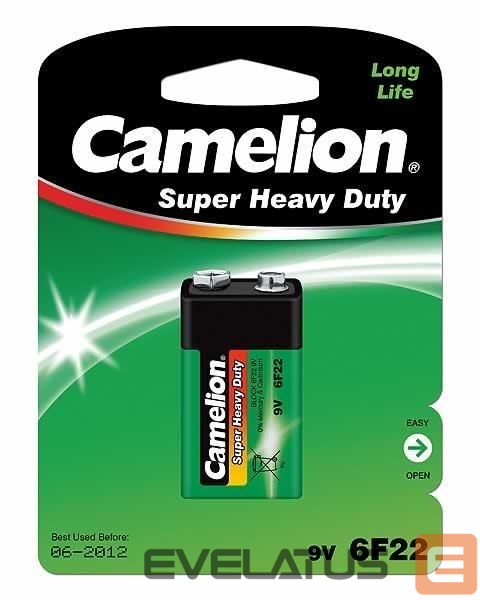 Muu arvutitarvik Camelion 6F22-BP1G 9V/6F22, Super Heavy Duty, 1 pc(s)