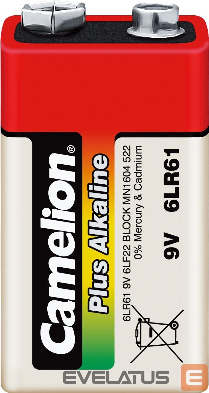 Muu arvutitarvik Camelion 9V/6LR61, Plus Alkaline 6LR61, 1 pc(s)