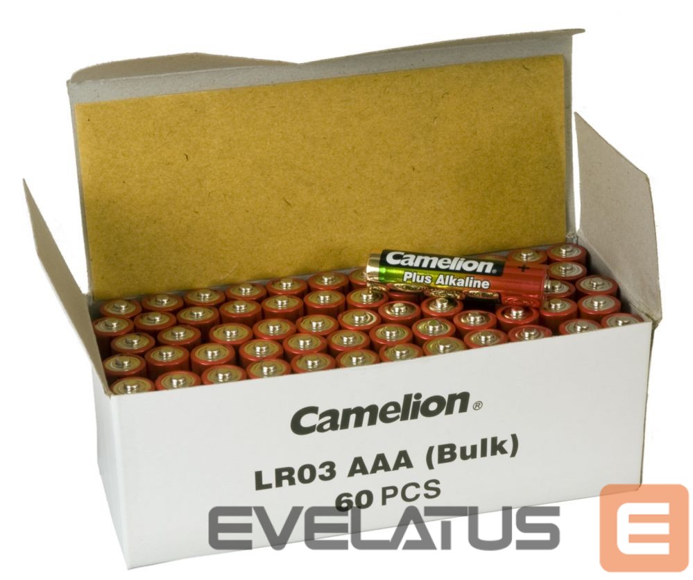 Muu arvutitarvik Camelion AAA/LR03, Plus Alkaline, 60 pc(s)