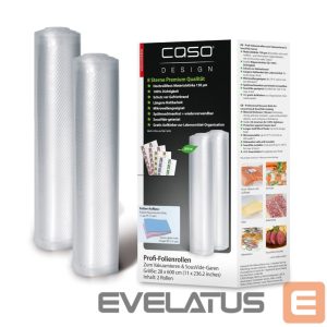Filtrid ja tarvikud Caso  Foil rolls 01223 2 units, Dimensions (W x L) 28 x 600 cm, Ribbed 