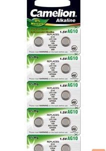 Muu arvutitarvik Camelion  AG10/LR54/LR1131/389, Alkaline Buttoncell, 10 pc(s) 