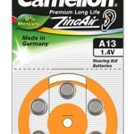 Muu arvutitarvik Camelion  A13/DA13/ZL13, Zinc air cells, 6 pc(s) 
