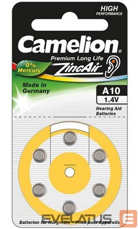 Muu arvutitarvik Camelion A10/DA10/ZL10, Zinc air cells, 6 pc(s)