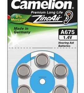 Muu arvutitarvik Camelion  A675/DA675/ZL675, Zinc air cells, 6 pc(s) 