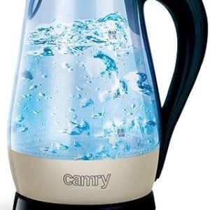 Veekeetja Camry  CR 1251 Standard kettle, Glass, Glass/Black, 2000 W, 360° rotational base, 1.7 L 
