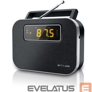 Interaktiivne lahendus Muse  M-081R Black, Alarm function, 2-band PLL portable radio 