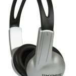 Juhtmevabad kõrvaklapid Koss  Headphones UR10 Wired, On-Ear, 3.5 mm, Silver/Black 