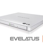 Server – muud tarvikud H.L Data Storage  Ultra Slim Portable DVD-Writer GP57EW40 Interface USB 2.0, DVD±R/RW, CD read speed 24 x, CD write speed 24 x, White, Desktop/Notebook 