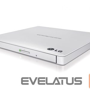 Server – muud tarvikud H.L Data Storage  Ultra Slim Portable DVD-Writer GP57EW40 Interface USB 2.0, DVD±R/RW, CD read speed 24 x, CD write speed 24 x, White, Desktop/Notebook 