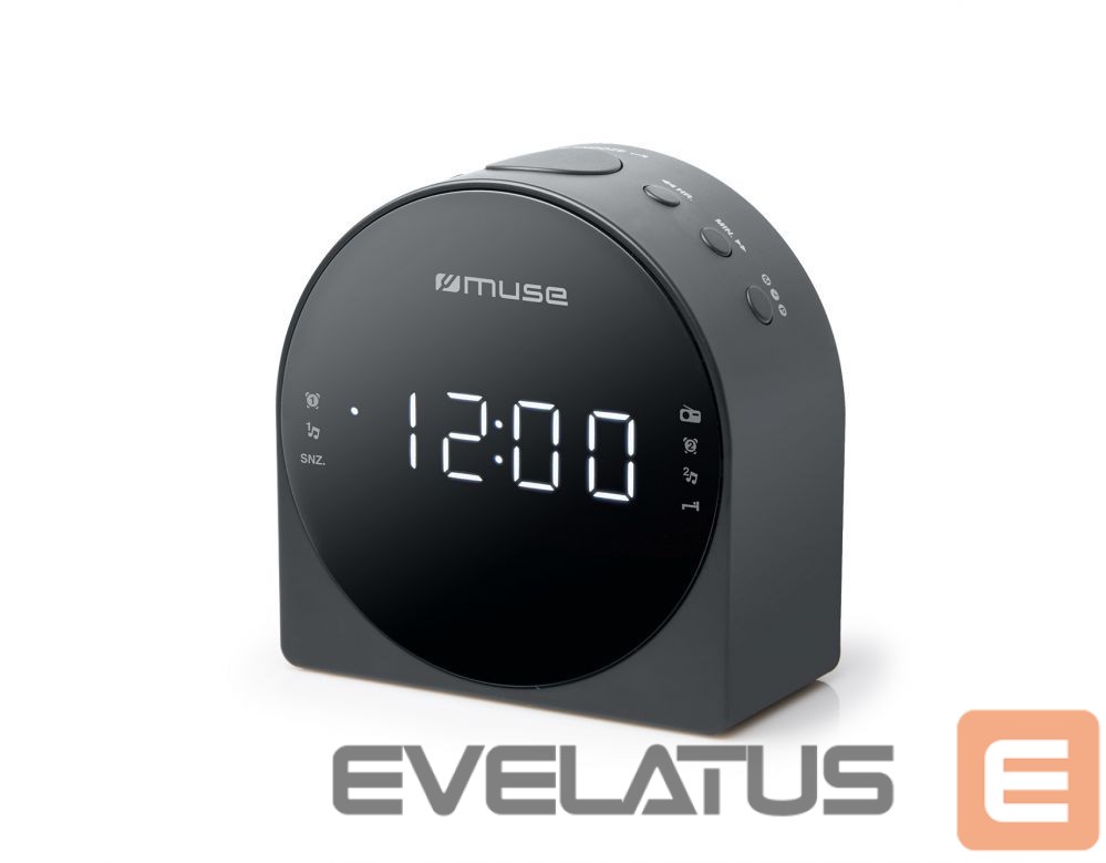 Interaktiivne lahendus Muse Dual Alarm Clock radio PLL M-185CR AUX in,