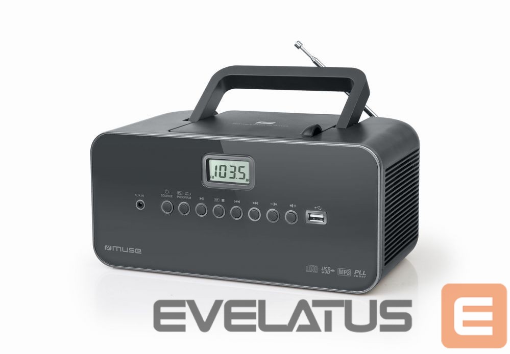 Interaktiivne lahendus Muse Portable radio M-28DG USB port, AUX in,