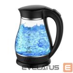 Veekeetja Adler  Kettle  AD 1274  Standard, Plastic, glass, Black/ transparent, 2200 W, 360° rotational base, 1.7 L 