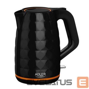 Veekeetja Adler  Kettle AD 1277 Standard, Plastic, Black, 2200 W, 360° rotational base, 1.7 L 