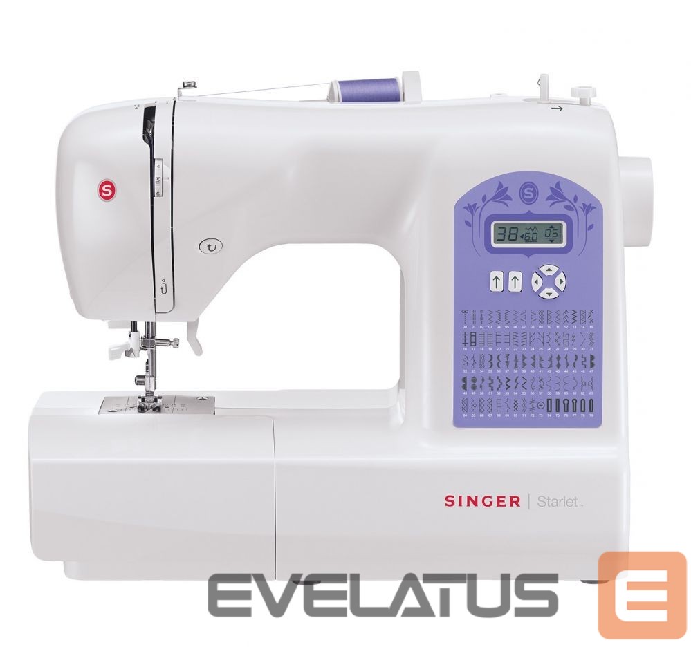 Muud väikesed kodumasinad Singer Sewing Machine Starlet 6680 Number of stitches 80, Number of buttonholes 6, White