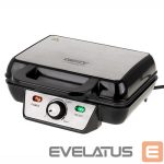 Röster Camry  Waffle Maker CR 3046 1600 W, Number of pastry 2, Belgium, Black/Stainless Steel 