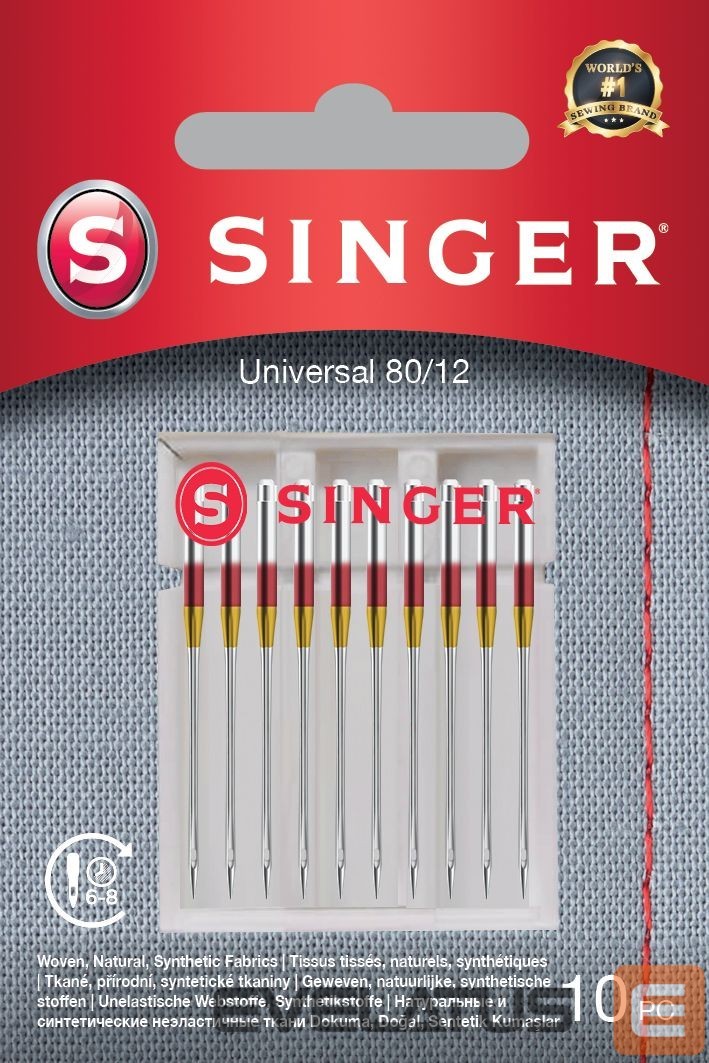 Filtrid ja tarvikud Singer Universal Needle for Woven Fabrics 80/12 10PK