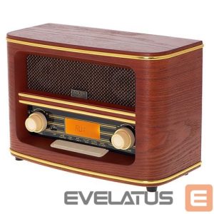 Interaktiivne lahendus Adler  Retro Radio AD 1187	 Display LCD, AUX in, Wooden, Alarm function 