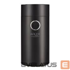 Kohvikeetja Adler  Coffee grinder AD4446bs  150 W, Coffee beans capacity 75 g, Lid safety switch, Black 