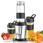 Mikserid ja blenderid Adler  Blender AD 4081 Tabletop, 800 W, Jar material BPA Free Plastic, Jar capacity 0.57 and 0.4 L, Ice crushing, Black/Stainless steel 