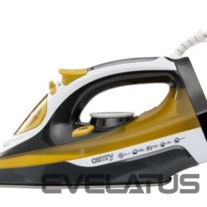 Triikrauad Camry  Iron CR 5029 Steam Iron, 2400 W, Continuous steam 40 g/min, Steam boost performance 70 g/min, White/Black/Gold 
