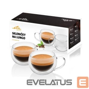 Muud väikesed kodumasinad ETA  Lungo cups 518091010 For coffee, 2 pc(s), Dishwasher proof, Glass 