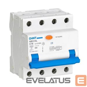 Elektrisõidukite lisavarustus Chint  Circuit breaker RCBO, NB310L/3N, 3P+N, C32, 30mA, A, 6kA NB310L3PN30MAA32C 