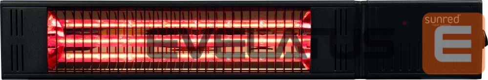 Radiaator SUNRED Heater RDS-15W-B, Fortuna Wall Infrared, 1500 W, Black, IP55