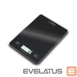 Köögikaalud Caso  Kitchen scale Slim Maximum weight (capacity) 5 kg, Graduation 1 g, Black 