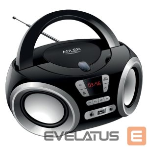Mp3 mängija Adler  CD Boombox AD 1181 USB connectivity, Speakers, Black 