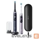 Hambahari Oral-B  Electric Toothbrush iO 9 Series Duo Rechargeable, For adults, Number of brush heads included 2, Black Onyx/Rose, Number of teeth brushing modes 7 