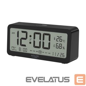 Interaktiivne lahendus Adler  Alarm Clock AD 1195b Black, Alarm function 
