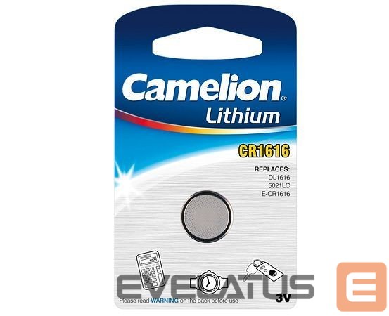 Muu arvutitarvik Camelion CR1616-BP1 CR1616, Lithium, 1 pc(s)