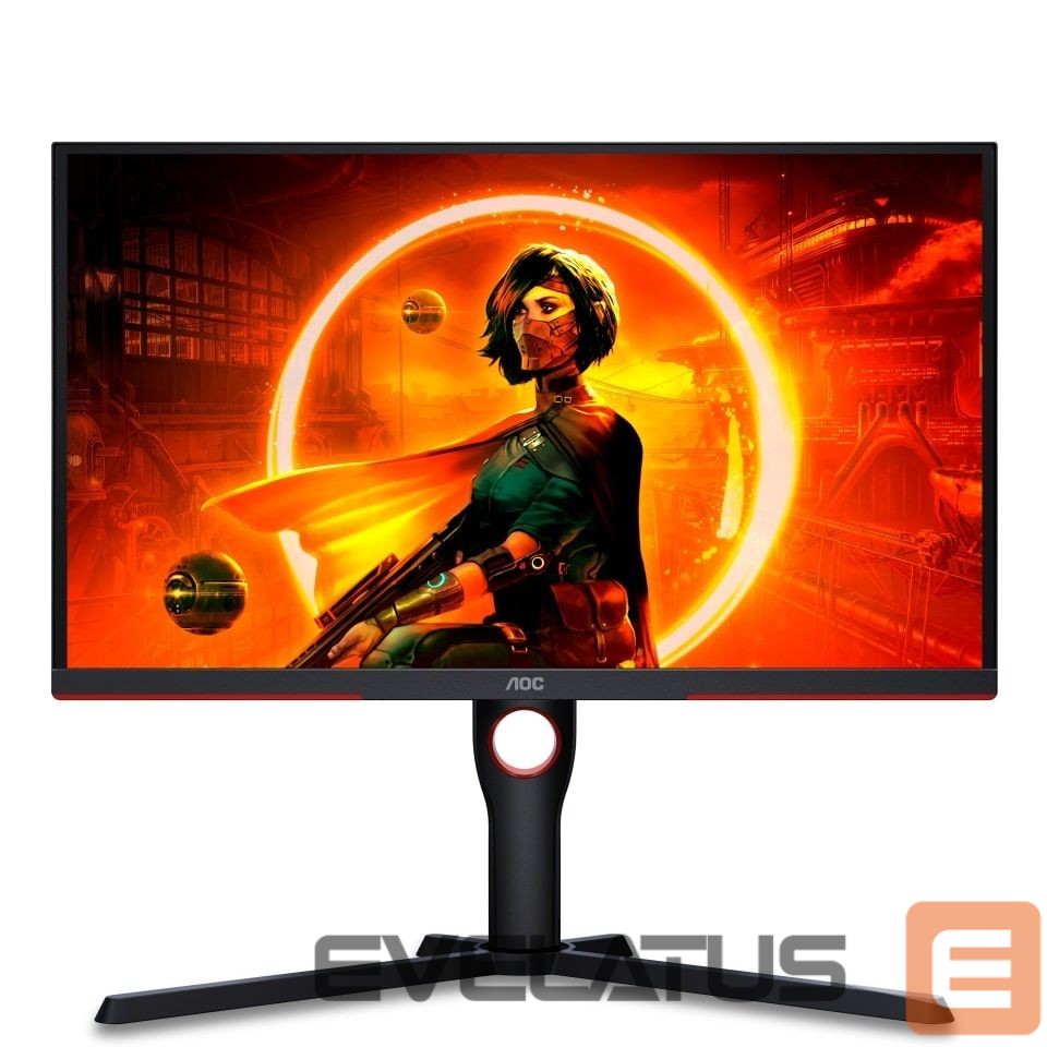 Monitorid AOC Monitor 25G3ZM/BK 24.5 ", VA, FHD, 1920 x 1080, 16:9, 1 ms, 300 cd/m², Black/Red, 240 Hz, HDMI ports quantity 2