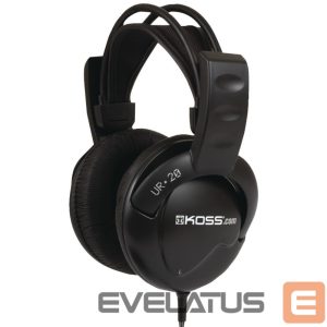 Juhtmevabad kõrvaklapid Koss  Headphones DJ Style UR20 Wired, On-Ear, 3.5 mm, Noise canceling, Black 