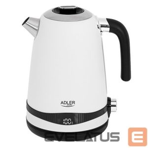 Veekeetja Adler  Kettle AD 1295w	 Electric, 2200 W, 1.7 L, Stainless steel, 360° rotational base, White 