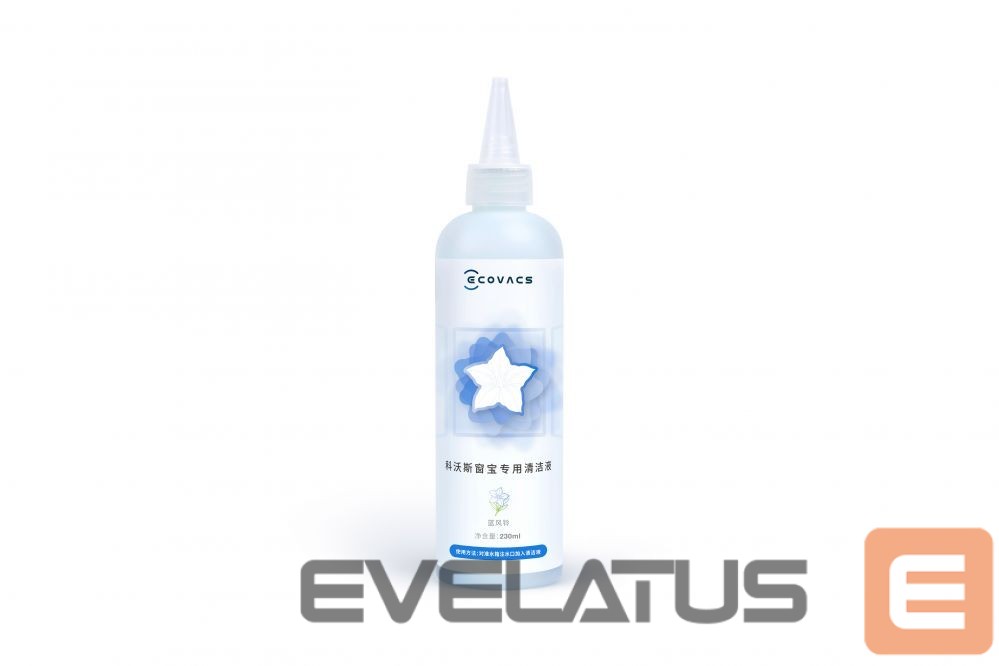 Tolmuimeja tarvik Ecovacs Cleaning Solution (230 ml) W-SO01-0004 For WINBOT W7, W8, W9, X, W1 PRO Families