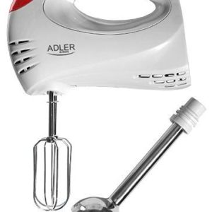 Mikserid ja blenderid Adler  Mixer AD 4212 Hand Mixer, 300 W, Number of speeds 5, Turbo mode, White 